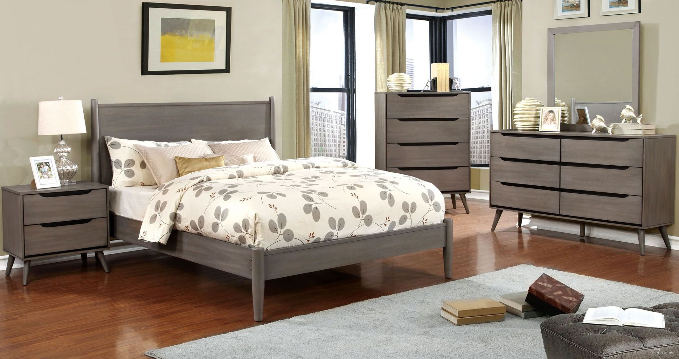Lennart Youth Bedroom Set In Grey