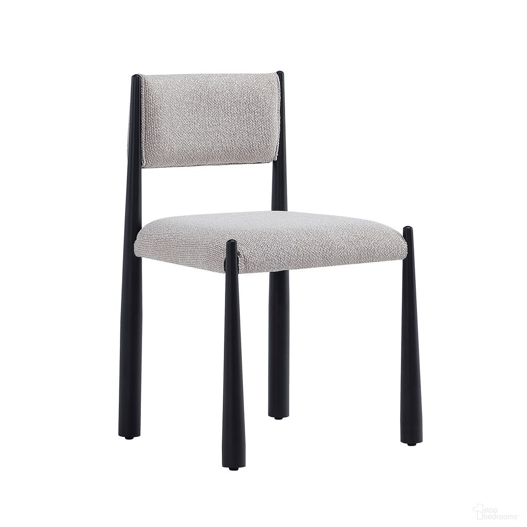 Lennor Boucle Metal Side Chair Set of 2 In Champagne
