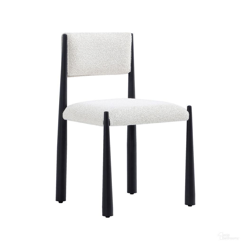 Lennor Boucle Metal Side Chair Set of 2 In Cream