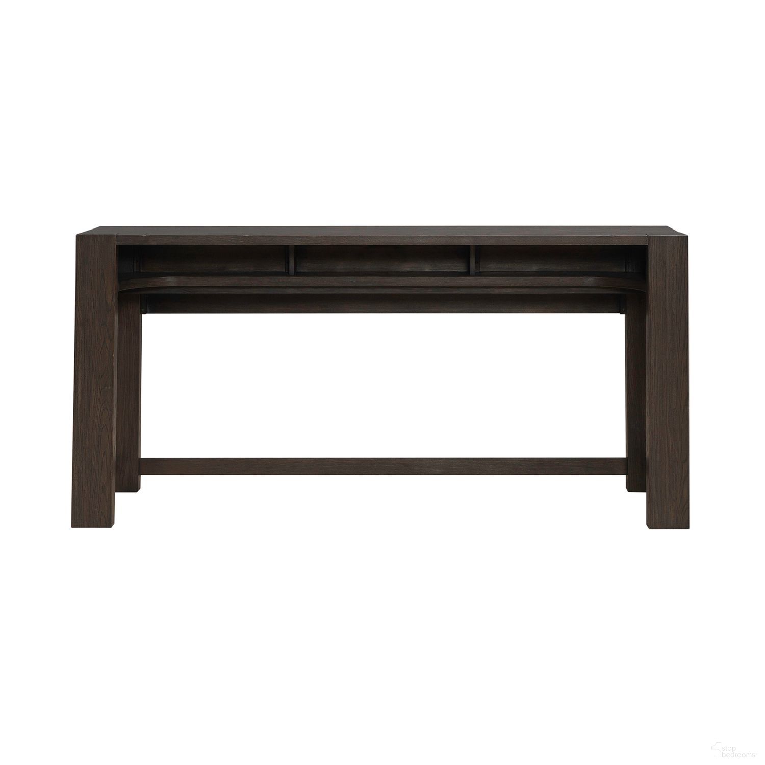 The appearance of Lennox Hill Console Bar Table In Brown designed by Liberty in the transitional interior design. This brown piece of furniture was selected by 1StopBedrooms from Lennox Hill Collection to add a touch of cosiness and style into your home. Sku: 201-OT7636. Table Base Style: Trestle. Table Top Shape: Rectangular. Material: Solid Rubberwood.