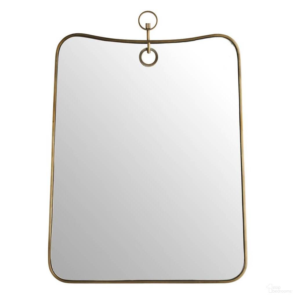 Lennox Mirror In Antique Brass