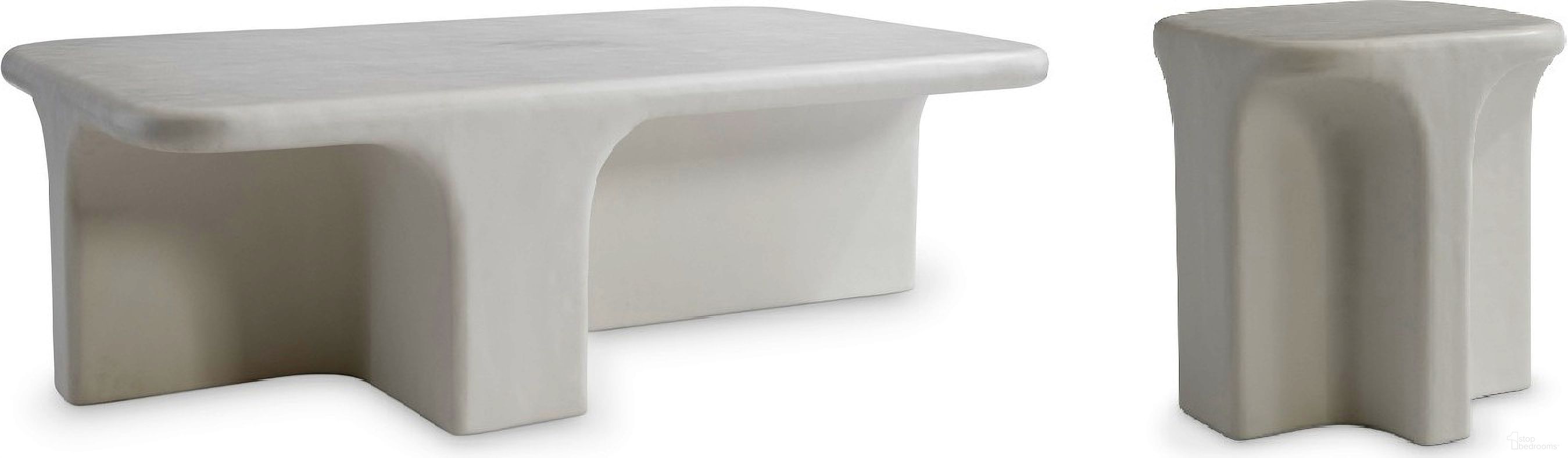 The appearance of Lennox Outdoor Occasional Table Set In White designed by Bernhardt in the modern / contemporary interior design. This white piece of furniture was selected by 1StopBedrooms from Lennox Collection to add a touch of cosiness and style into your home. Sku: X10018;X10118. Material: Concrete.