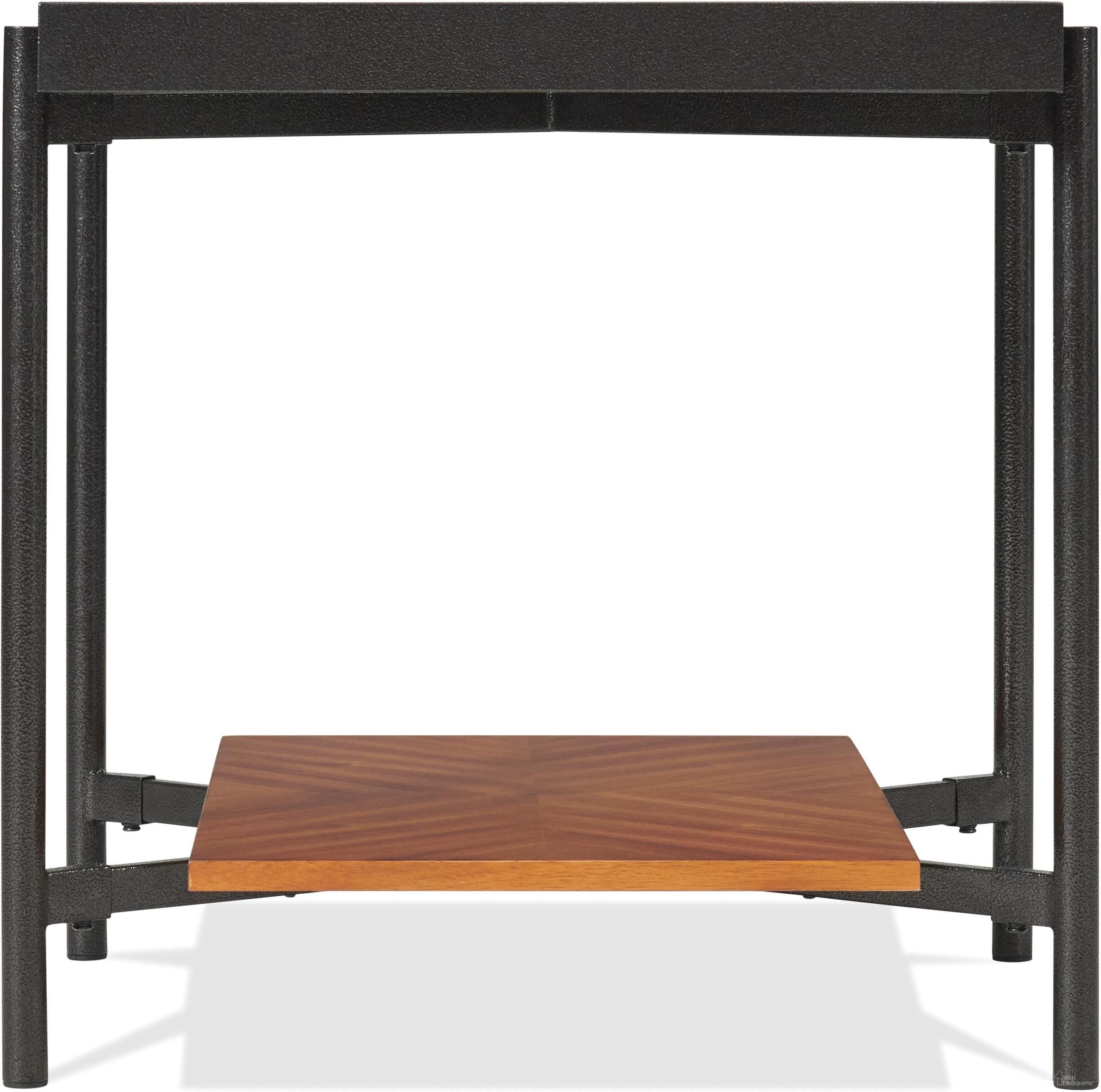 The appearance of Lennox Rectangular Side Table In Rosewood designed by Riverside Furniture in the modern / contemporary interior design. This rosewood piece of furniture  was selected by 1StopBedrooms from Lennox Collection to add a touch of cosiness and style into your home. Sku: 31509. Material: Metal.