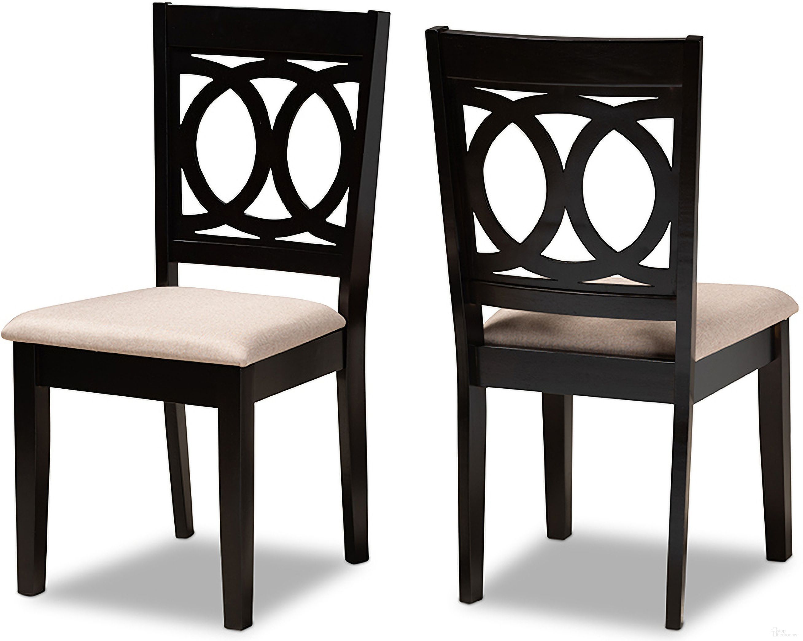 The appearance of Lenoir Modern And Contemporary Sand Fabric Upholstered Espresso Brown Finished Wood 2-Piece Dining Chair Set designed by Baxton Studio in the modern / contemporary interior design. This sand brown piece of furniture was selected by 1StopBedrooms from Lenoir Collection to add a touch of cosiness and style into your home. Sku: RH315C-Sand/Dark Brown-DC-2PK. Material: Rubberwood. Chair Type: Side Chair.