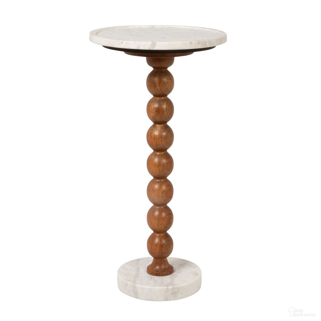 The appearance of Lenora Stacked Sphere Mango Wood and Marble Drink Table In Honey Walnut designed by Rowena Interiors in the modern / contemporary interior design. This honey walnut piece of furniture was selected by 1StopBedrooms from Lenora Collection to add a touch of cosiness and style into your home. Sku: EC2220. Material: Marble.