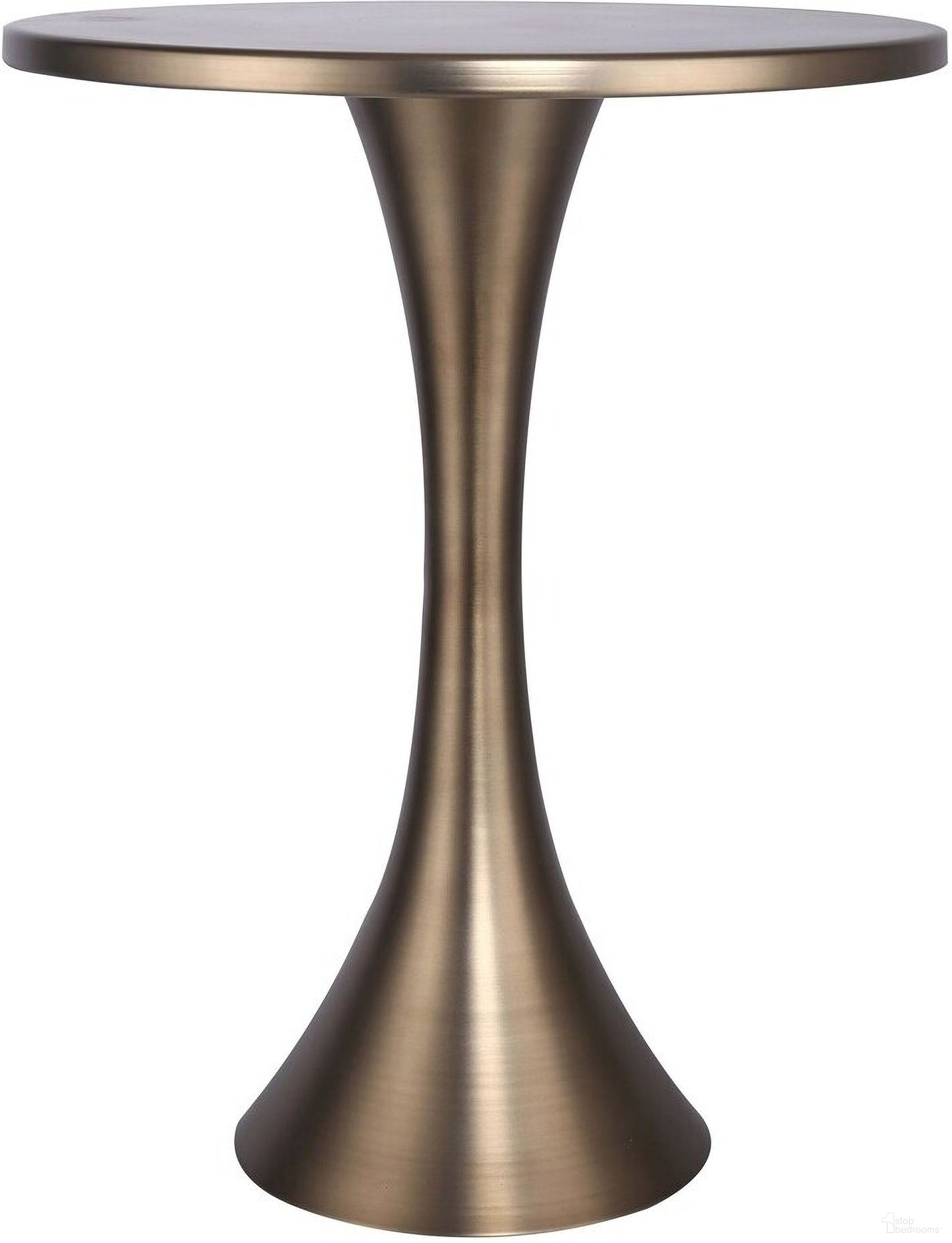 The appearance of Lenuxe 24 Inch Metal Accent Table In Matte Golden Bronze designed by Lumisource in the modern / contemporary interior design. This matte golden bronze piece of furniture  was selected by 1StopBedrooms from Lenuxe Collection to add a touch of cosiness and style into your home. Sku: TBS24-LENUXE BZ. Material: Steel.