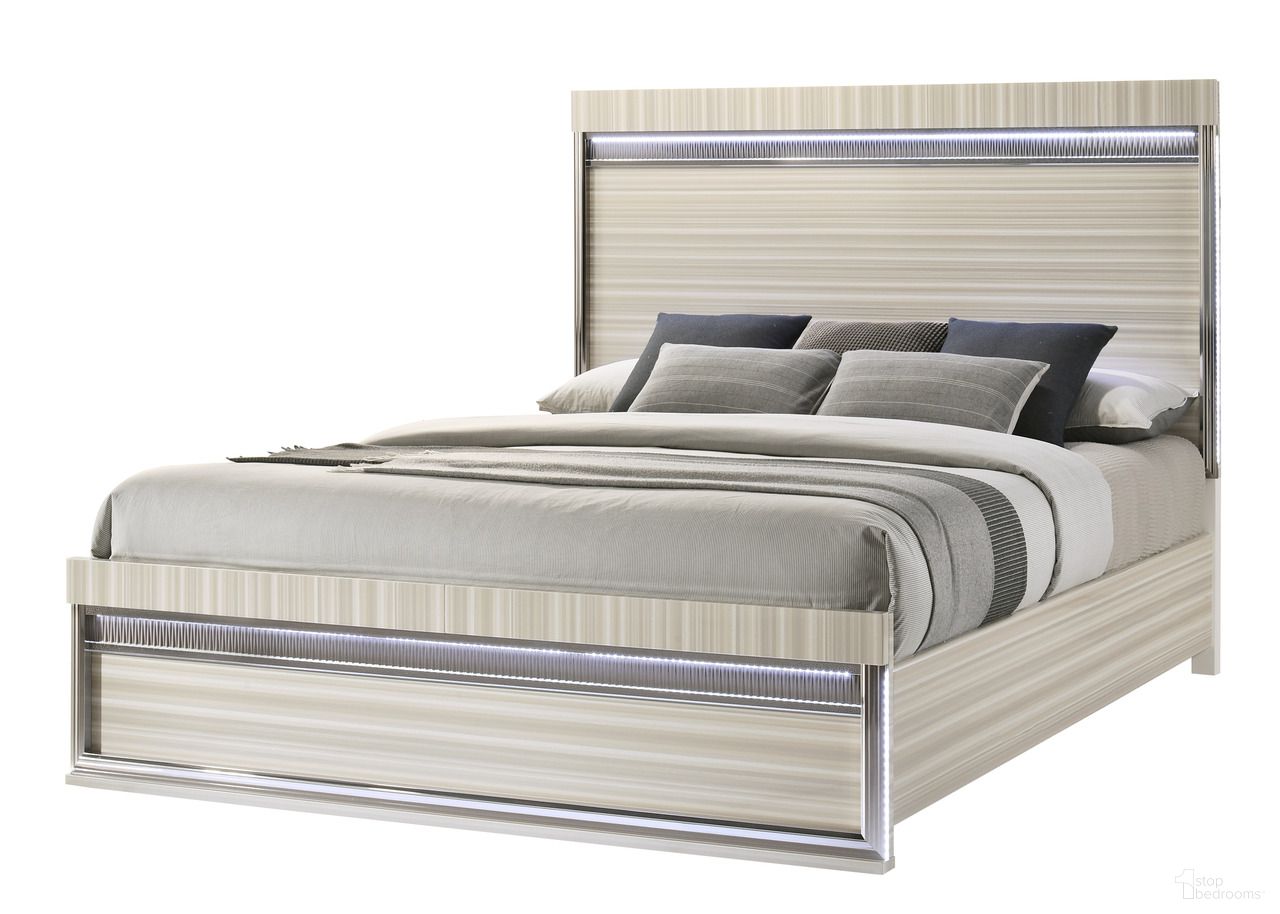 Leonor Queen Panel Bed In Gray