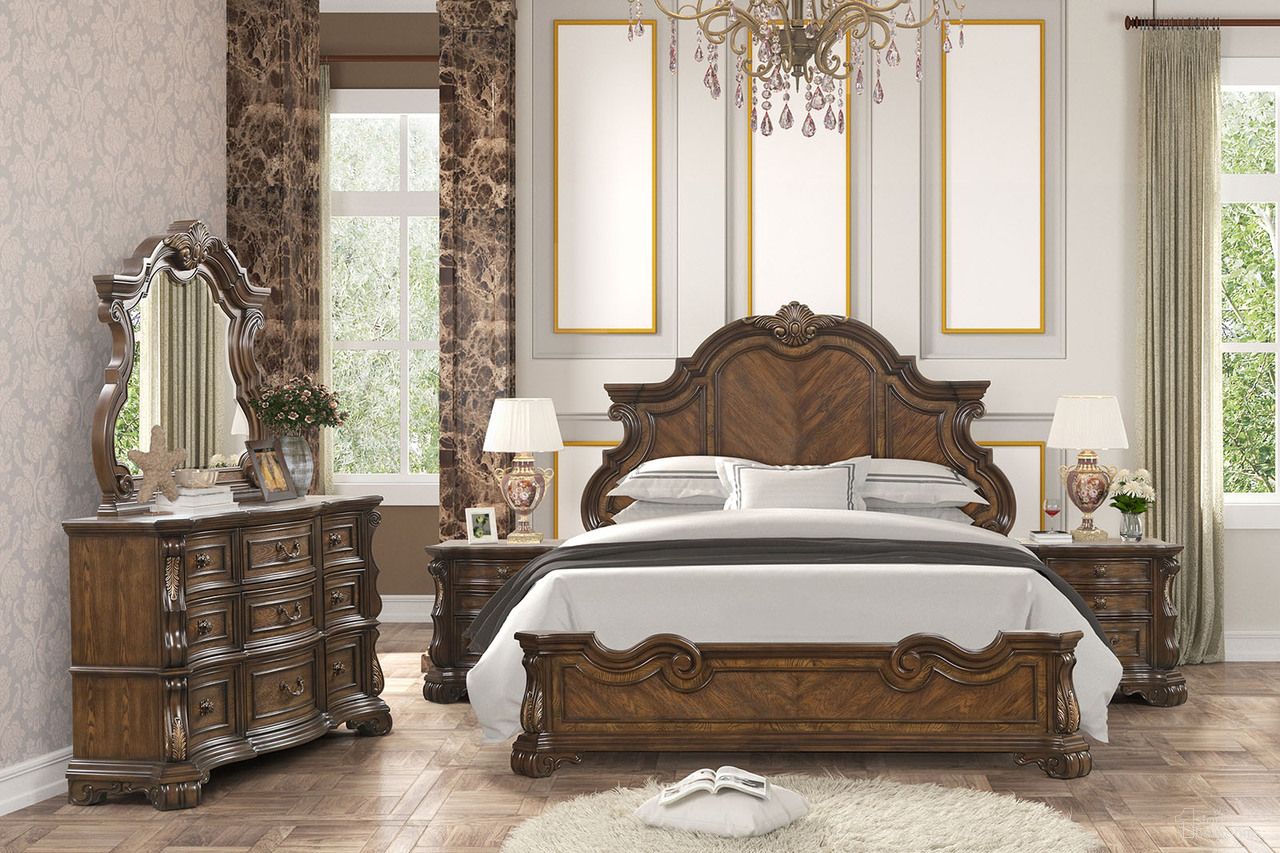 Furniture of America Leovanni Panel Bed - Thumbnail 2