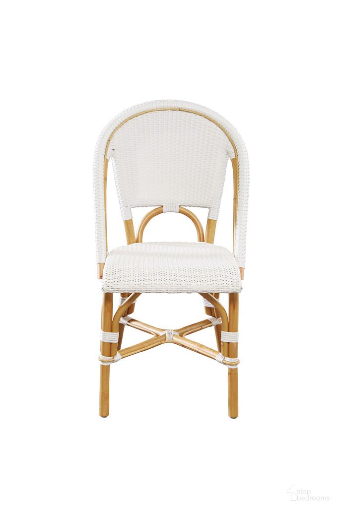 The appearance of Leroy Side Chair In White designed by Furniture Classics in the transitional interior design. This white piece of furniture  was selected by 1StopBedrooms from Leroy Collection to add a touch of cosiness and style into your home. Sku: 18-88. Material: Rattan. Chair Type: Side Chair.