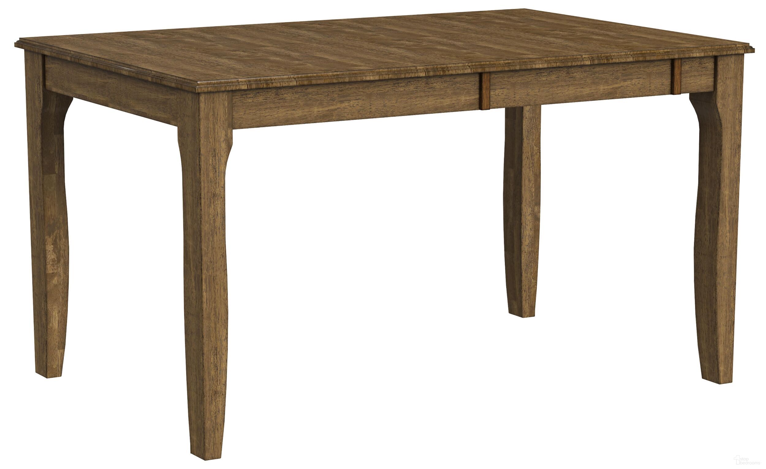 The appearance of Leucadia Dinette Table In Toasted Java designed by A-America in the transitional interior design. This toasted java piece of furniture  was selected by 1StopBedrooms from Leucadia Collection to add a touch of cosiness and style into your home. Sku: LEUTJ601B;LEUTJ601T. Table Base Style: Legs. Size: 54" x 36". Material: Solid Hardwood.