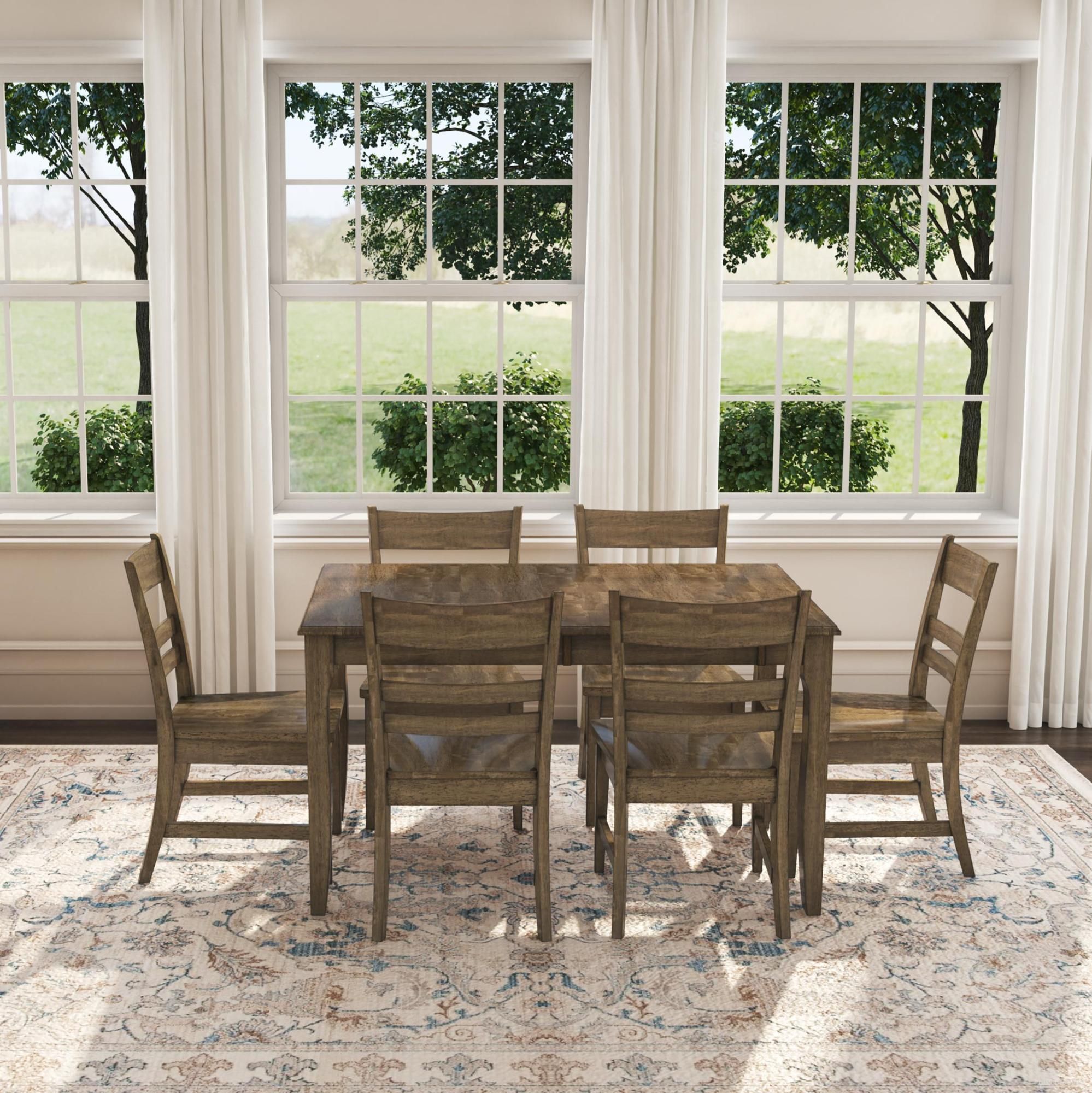 Leucadia Dining Room Set In Toasted Java