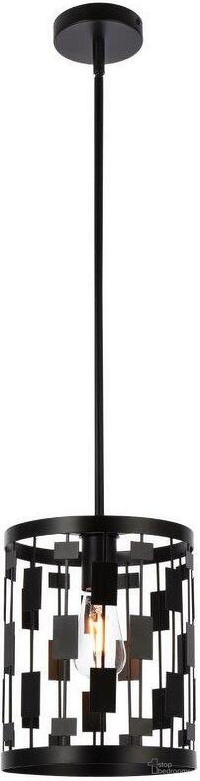 Levante 1 Light Pendant In Black LD7073D9BK