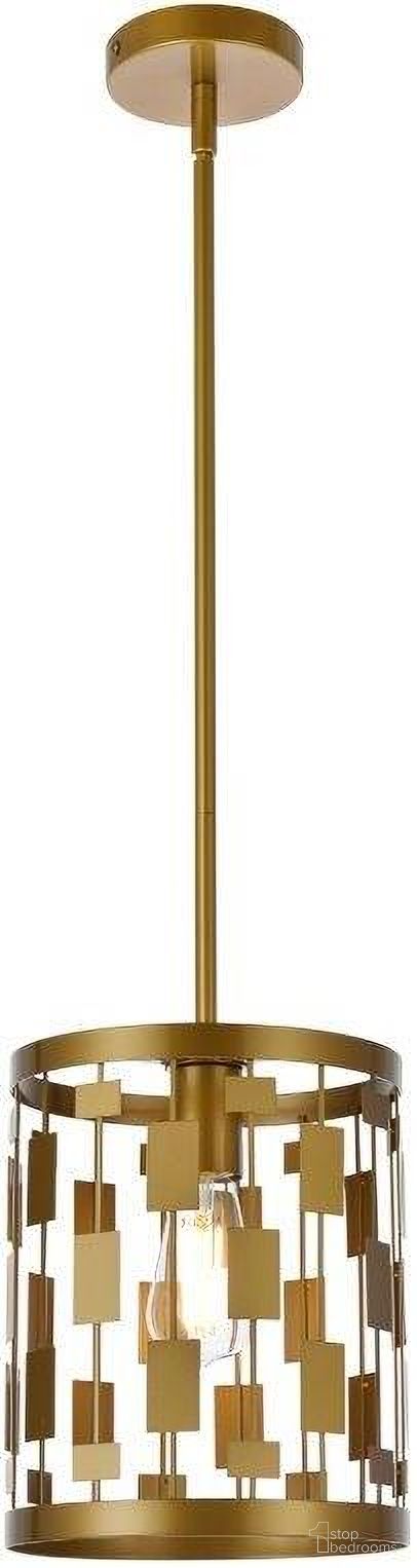 Levante 1 Light Pendant In Brass LD7073D9BR