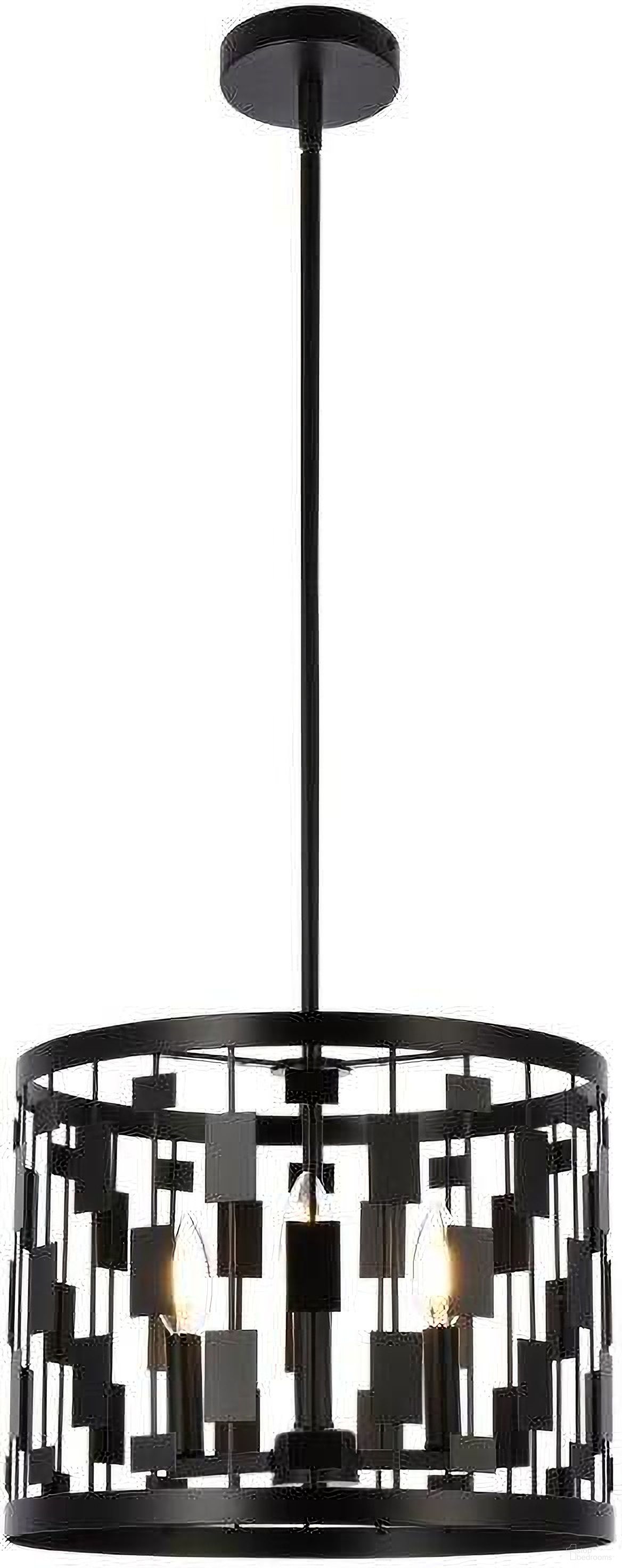 Levante 3 Lights Pendant In Black