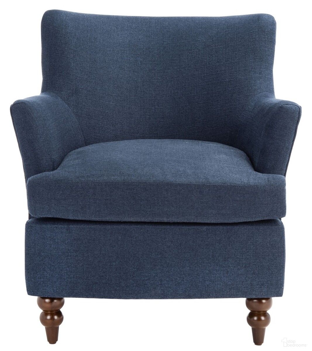 The appearance of Levin Accent Chair in Navy designed by Safavieh in the modern / contemporary interior design. This navy piece of furniture  was selected by 1StopBedrooms from Levin Collection to add a touch of cosiness and style into your home. Sku: ACH4008C. Material: Wood.