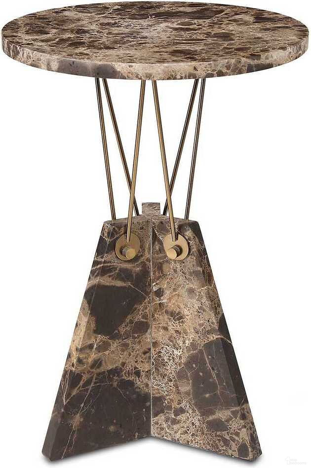 The appearance of Levitate Marble Accent Table In Brown designed by Uttermost in the modern / contemporary interior design. This brown piece of furniture  was selected by 1StopBedrooms from Levitate Collection to add a touch of cosiness and style into your home. Sku: 50002. Material: Marble.