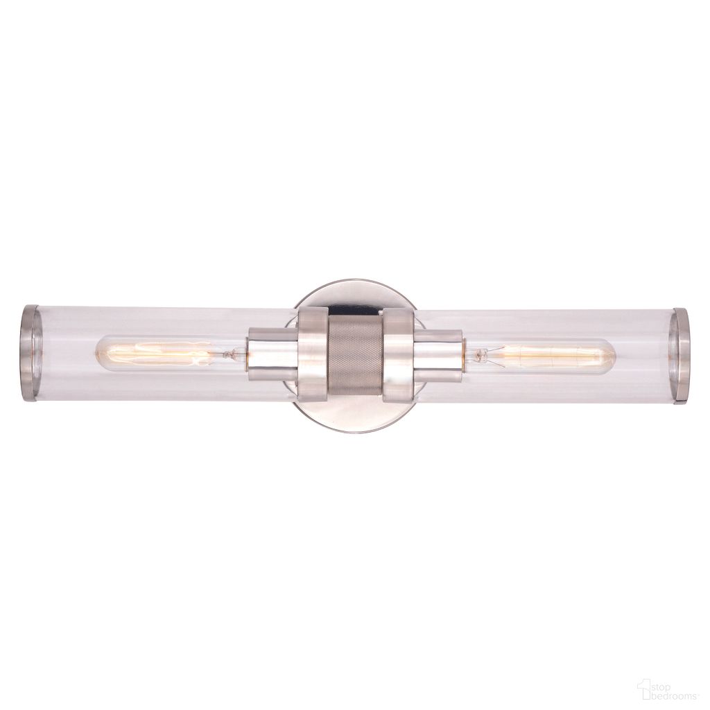 The appearance of Levitt 2 Light Wall Light In Polished Nickel designed by Vaxcel in the industrial interior design. This polished nickel piece of furniture was selected by 1StopBedrooms from Levitt Collection to add a touch of cosiness and style into your home. Sku: W0389. Material: Steel.