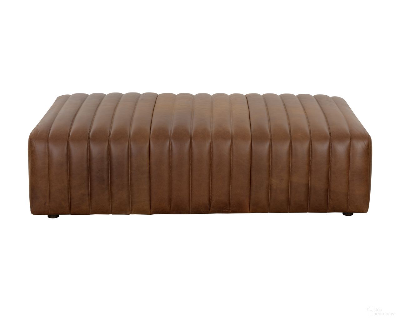 Lewin Rectangular Ottoman In Lucia Tobacco