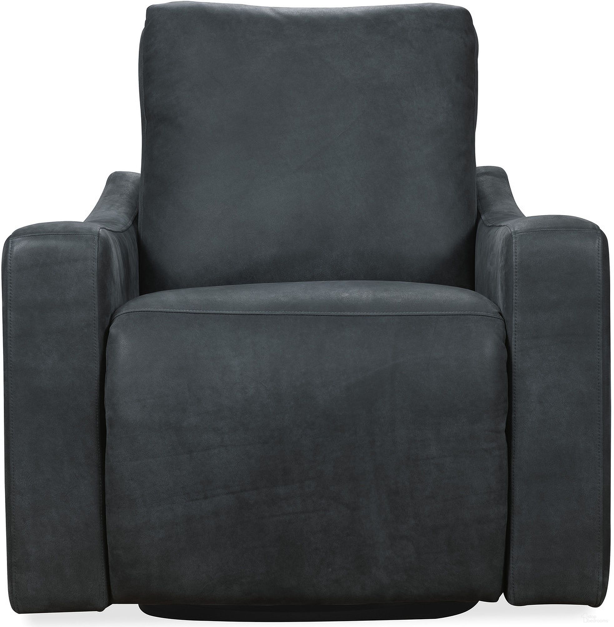 The appearance of Lewis Power Swivel Recliner In Black designed by Hooker in the transitional interior design. This black piece of furniture was selected by 1StopBedrooms from Lewis Collection to add a touch of cosiness and style into your home. Sku: RC909-PSW-098. Material: Leather.