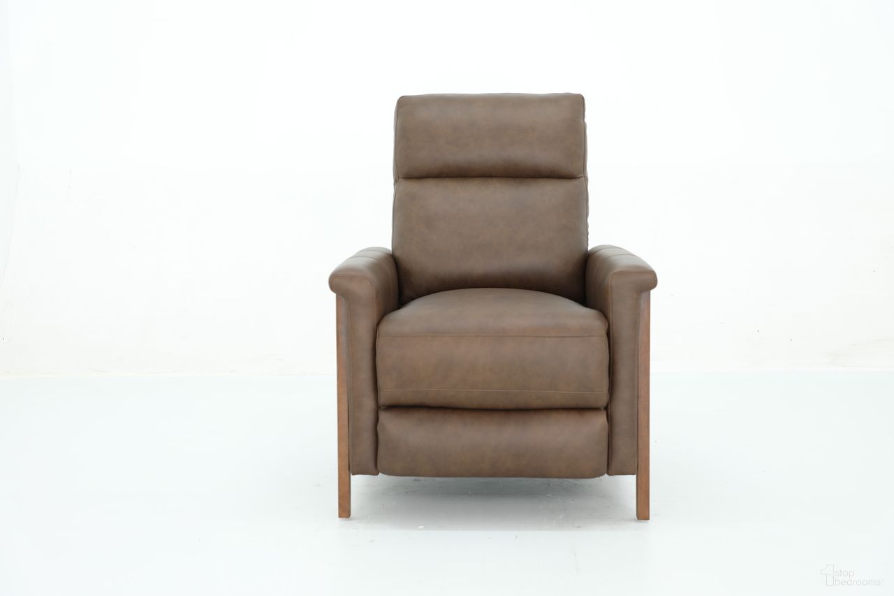The appearance of Lewiston Push Thru The Arms Recliner In Walnut designed by BarcaLounger in the traditional interior design. This walnut piece of furniture was selected by 1StopBedrooms from Lewiston Collection to add a touch of cosiness and style into your home. Sku: 71179531087. Material: Leather.