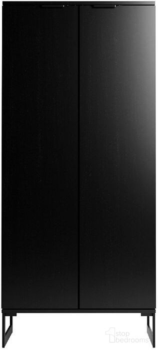 The appearance of Lexington 59.72 Bookcase With 4 Shelves In Black designed by Manhattan Comfort in the modern / contemporary interior design. This black piece of furniture  was selected by 1StopBedrooms from Lexington Collection to add a touch of cosiness and style into your home. Sku: 72552. Material: MDF.