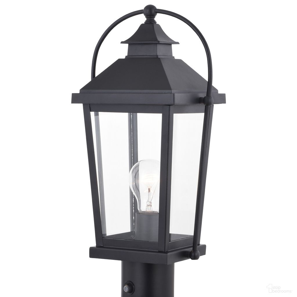 The appearance of Lexington 7.75 Inch Outdoor Post Light In Textured Black designed by Vaxcel in the traditional interior design. This textured black piece of furniture  was selected by 1StopBedrooms from Lexington Collection to add a touch of cosiness and style into your home. Sku: T0550. Material: Steel.