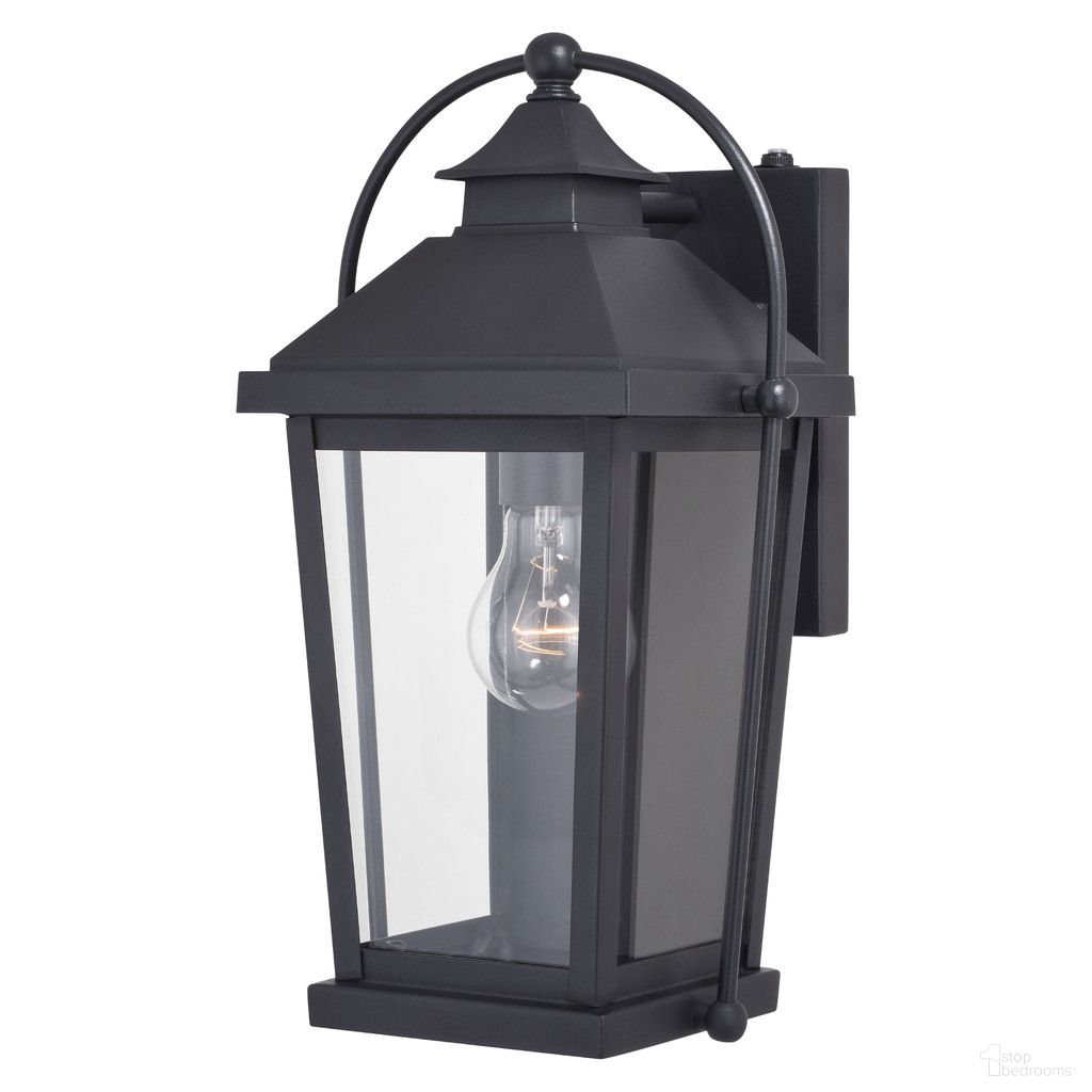 The appearance of Lexington 7.75 Inch Outdoor Wall Light In Textured Black designed by Vaxcel in the traditional interior design. This textured black piece of furniture  was selected by 1StopBedrooms from Lexington Collection to add a touch of cosiness and style into your home. Sku: T0540. Material: Steel.
