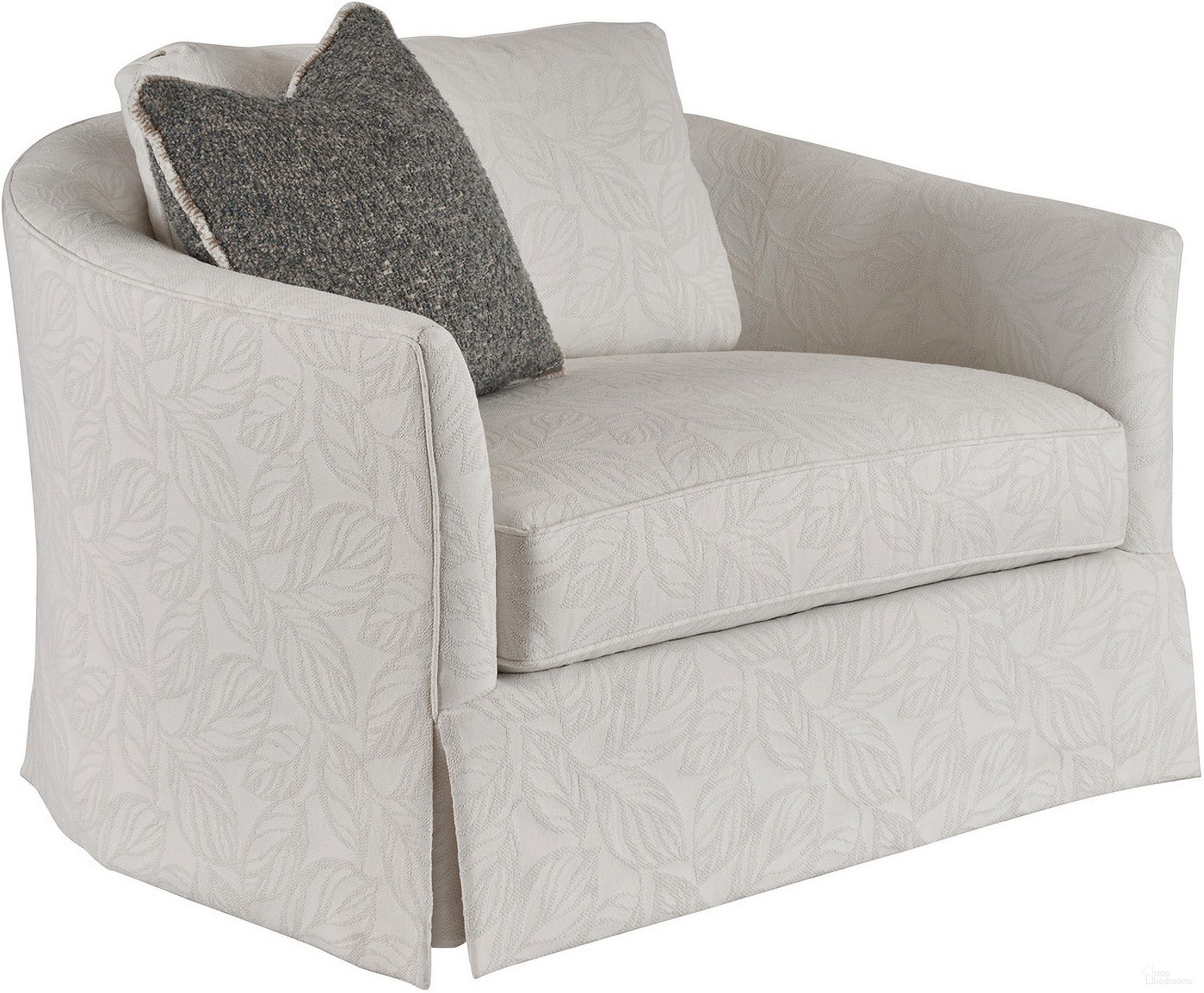 The appearance of Lexington Upholstery Veneto Swivel Chair In Cream designed by Lexington in the modern / contemporary interior design. This cream piece of furniture  was selected by 1StopBedrooms from Lexington Upholstery Collection to add a touch of cosiness and style into your home. Sku: 8308-11SW-40. Material: Maple.
