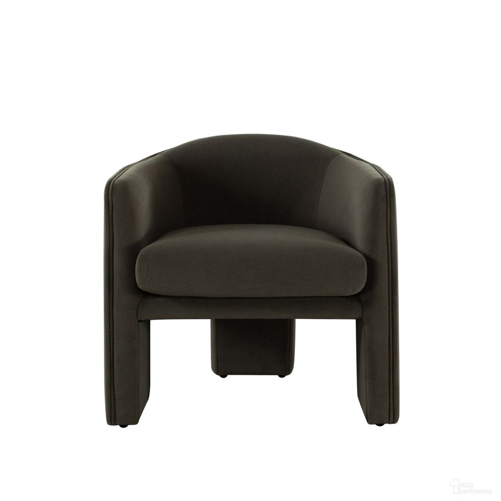 The appearance of Leyah Accent Chair In Winter Moss Performance Velvet designed by Diamond Sofa in the modern / contemporary interior design. This moss green piece of furniture  was selected by 1StopBedrooms from Leyah Collection to add a touch of cosiness and style into your home. Sku: LEYAHCHMO. Material: Fabric.