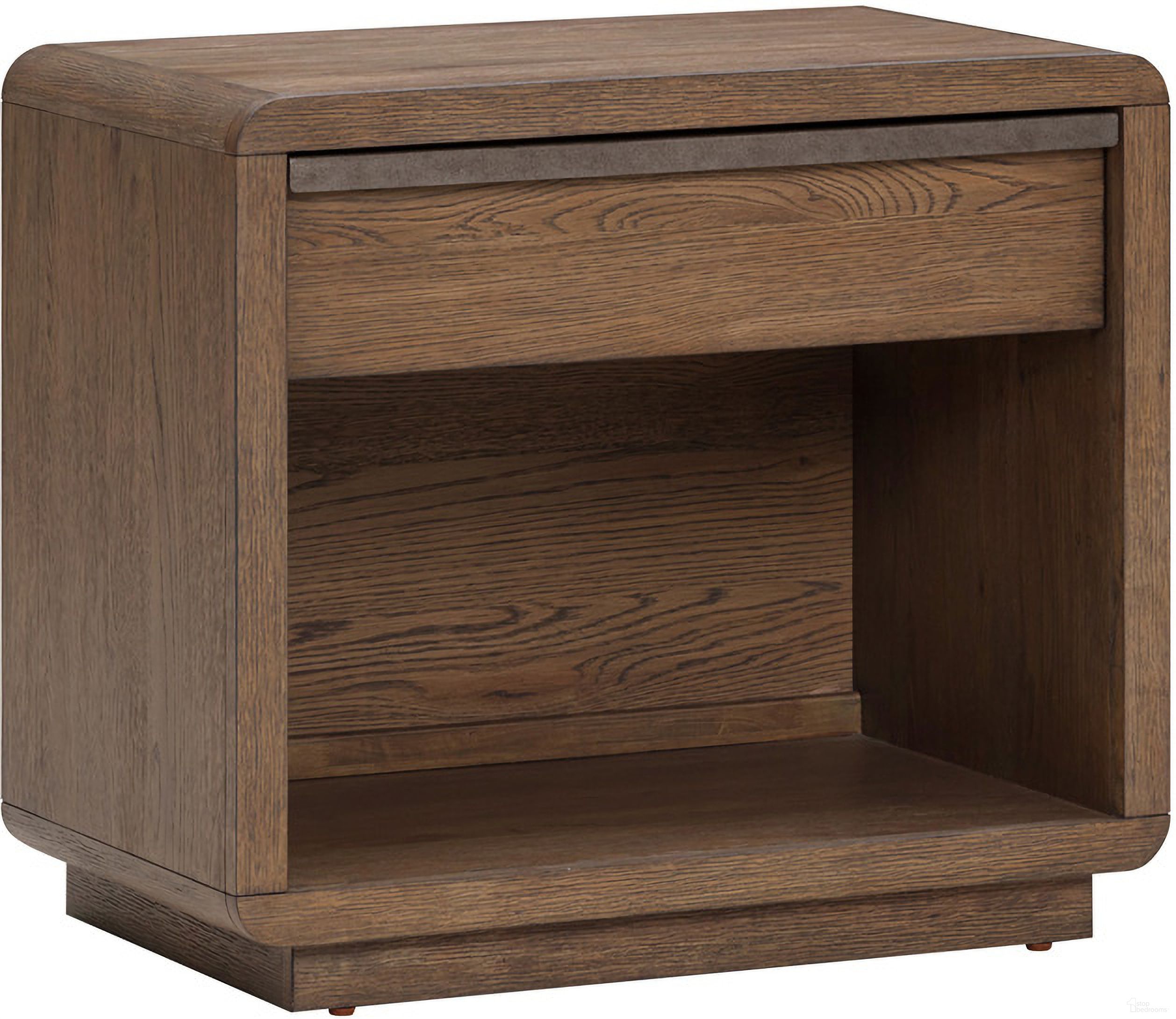 The appearance of Liam 1 Drawer Nightstand In Hearth Stone designed by Aspenhome in the transitional interior design. This hearth stone piece of furniture was selected by 1StopBedrooms from Liam Collection to add a touch of cosiness and style into your home. Sku: I3401-451. Material: Wood.
