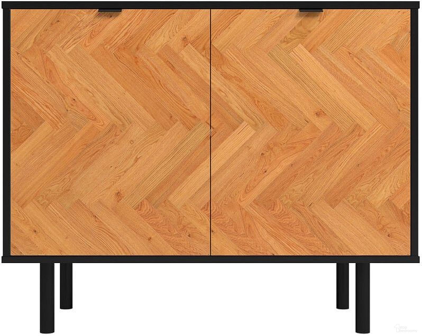The appearance of Liam Accent Cabinet In Black and Wood designed by Manhattan Comfort in the transitional interior design. This black piece of furniture was selected by 1StopBedrooms from Liam Collection to add a touch of cosiness and style into your home. Sku: AC-310AMC247. Material: MDP.