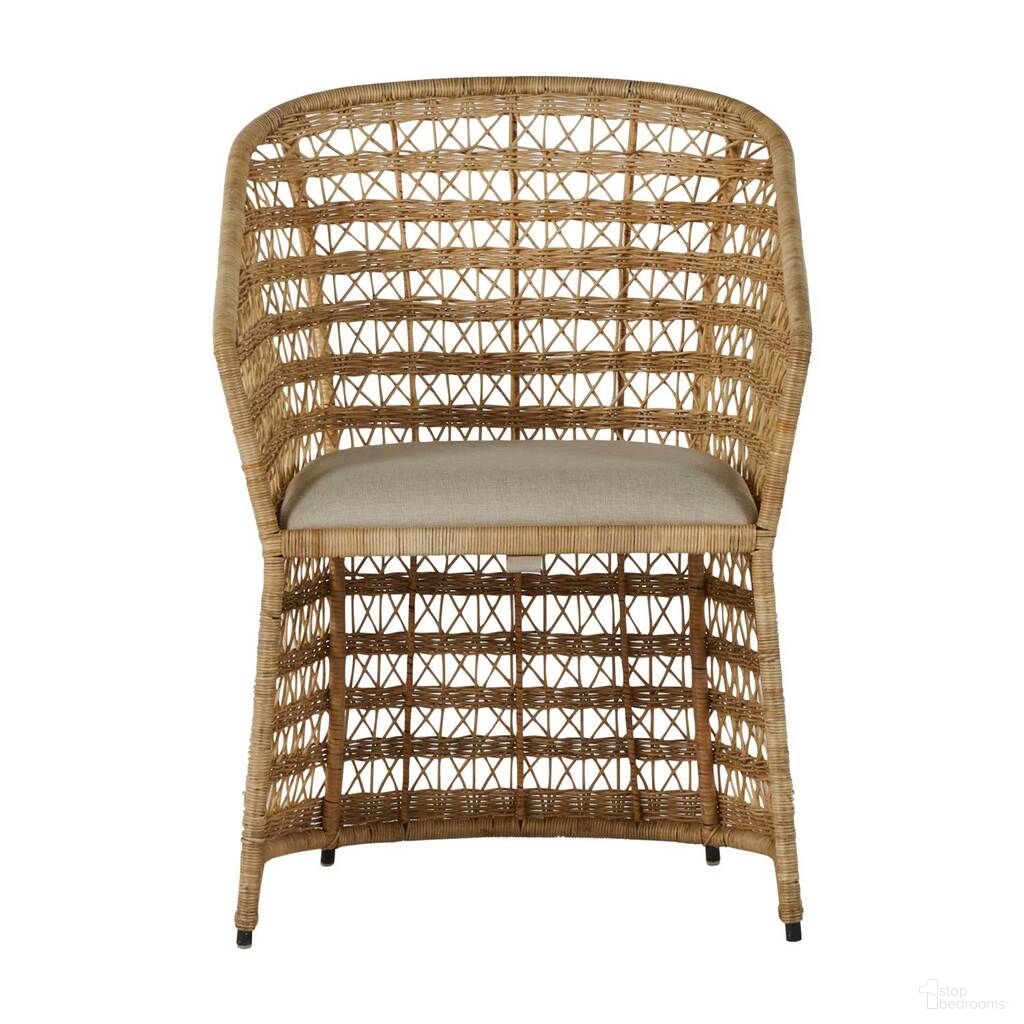 The appearance of Libby Dining Chair In Natural Rattan and Dark Grey designed by Gabby in the transitional interior design. This natural rattan/dark grey piece of furniture  was selected by 1StopBedrooms from Libby Collection to add a touch of cosiness and style into your home. Sku: SCH-166335. Material: Metal. Chair Type: Arm Chair.
