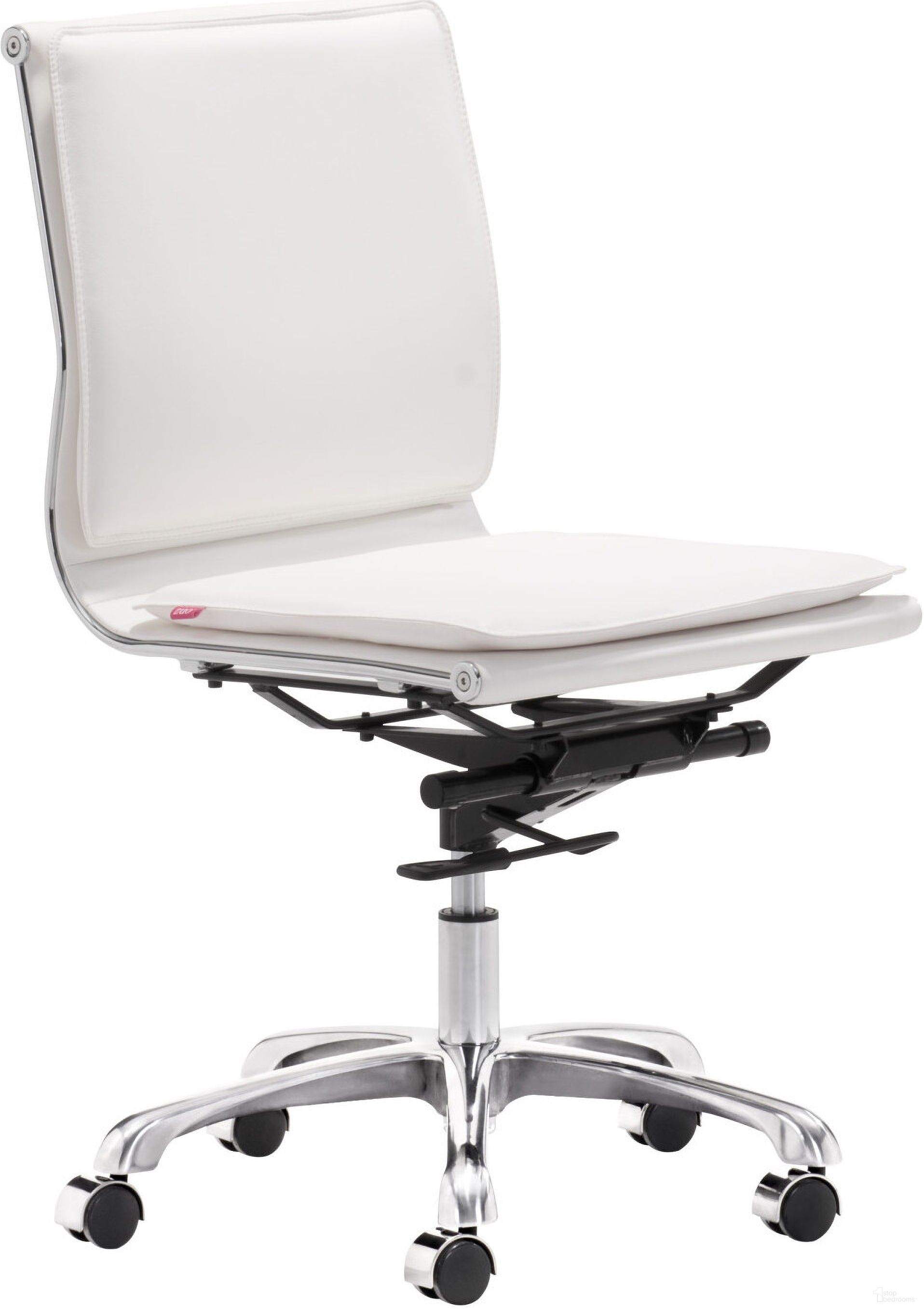 Lider Plus Armless Office Chair In White