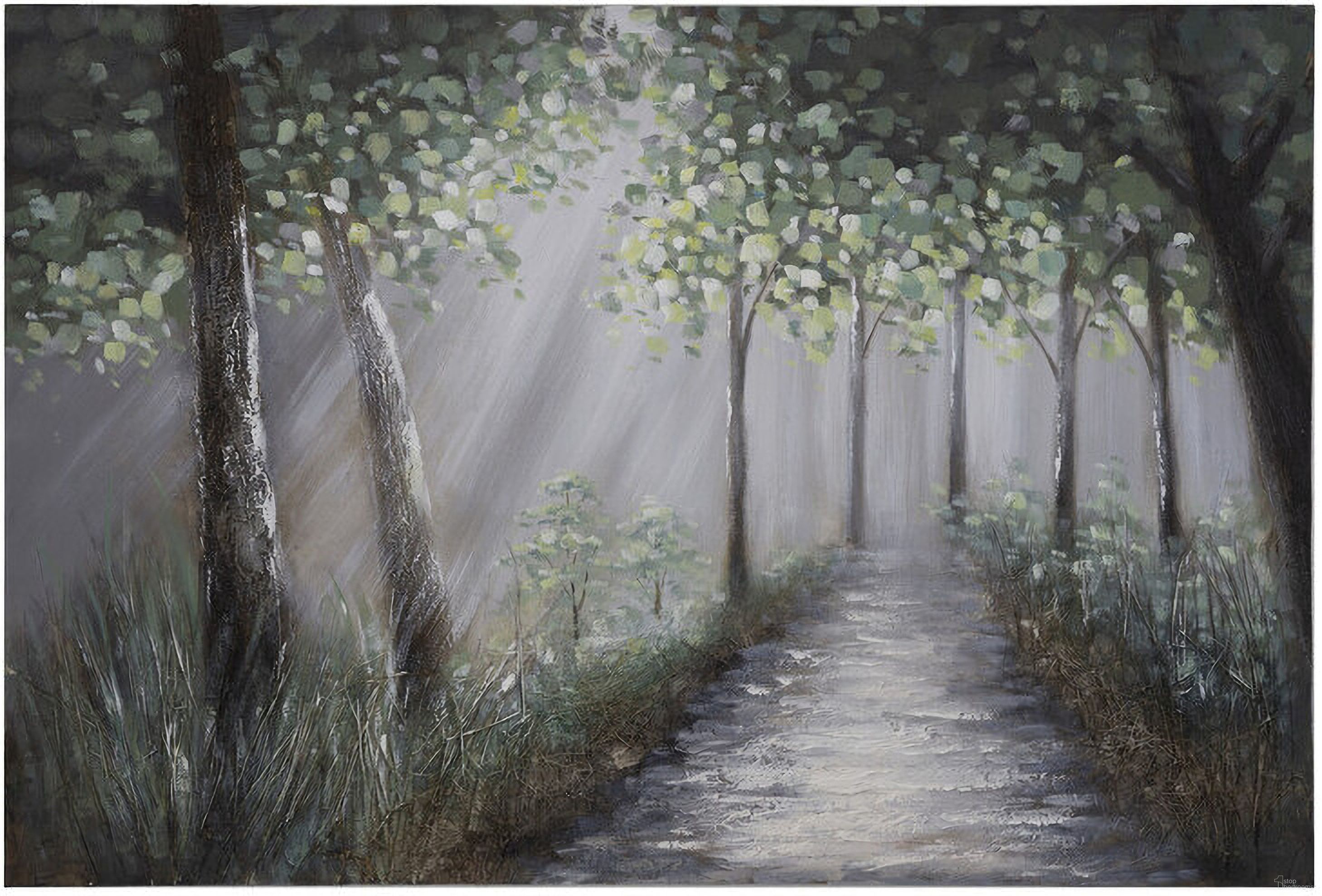 Lighted Path I Wall Art In Multicolor