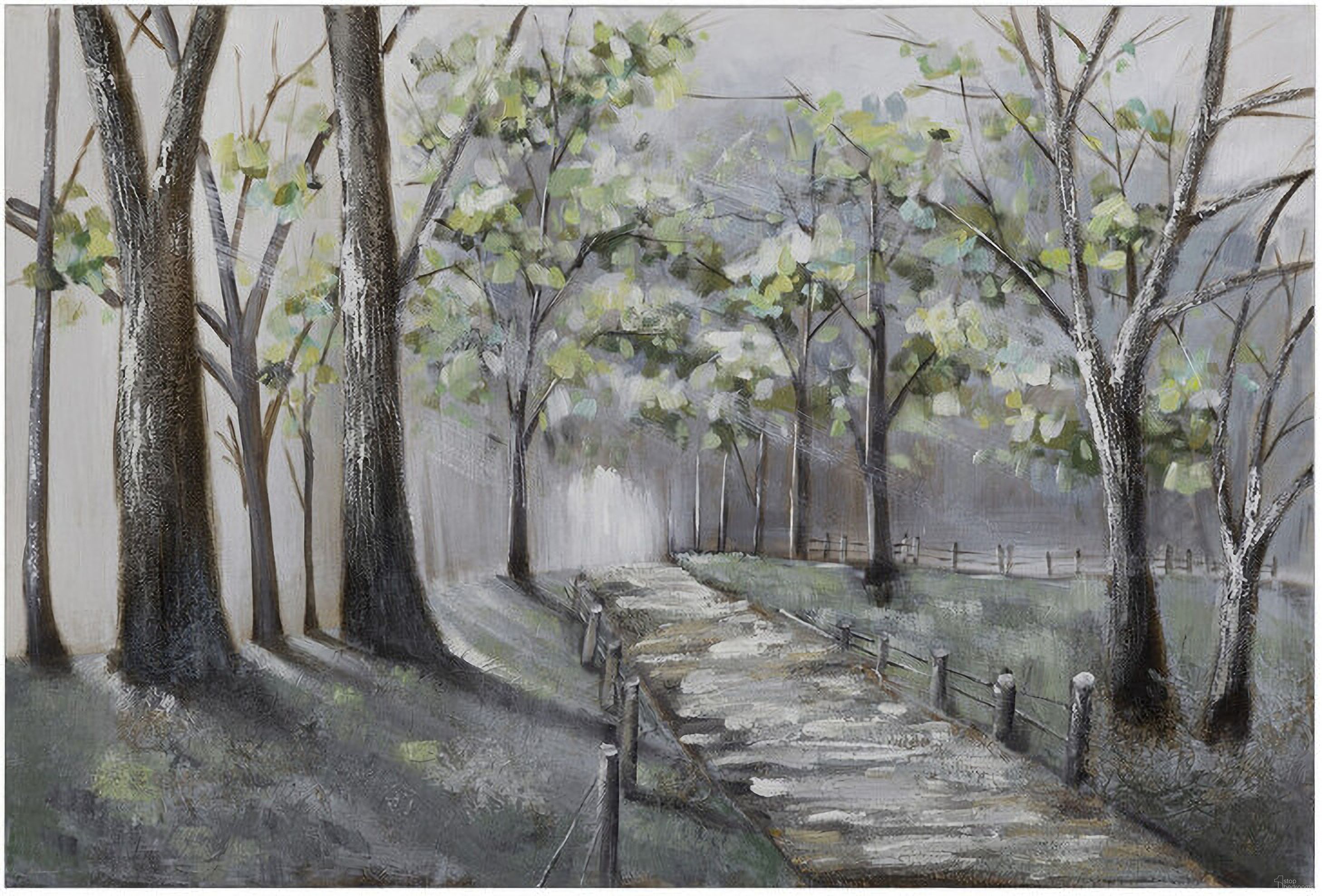 Lighted Path II Wall Art In Multicolor