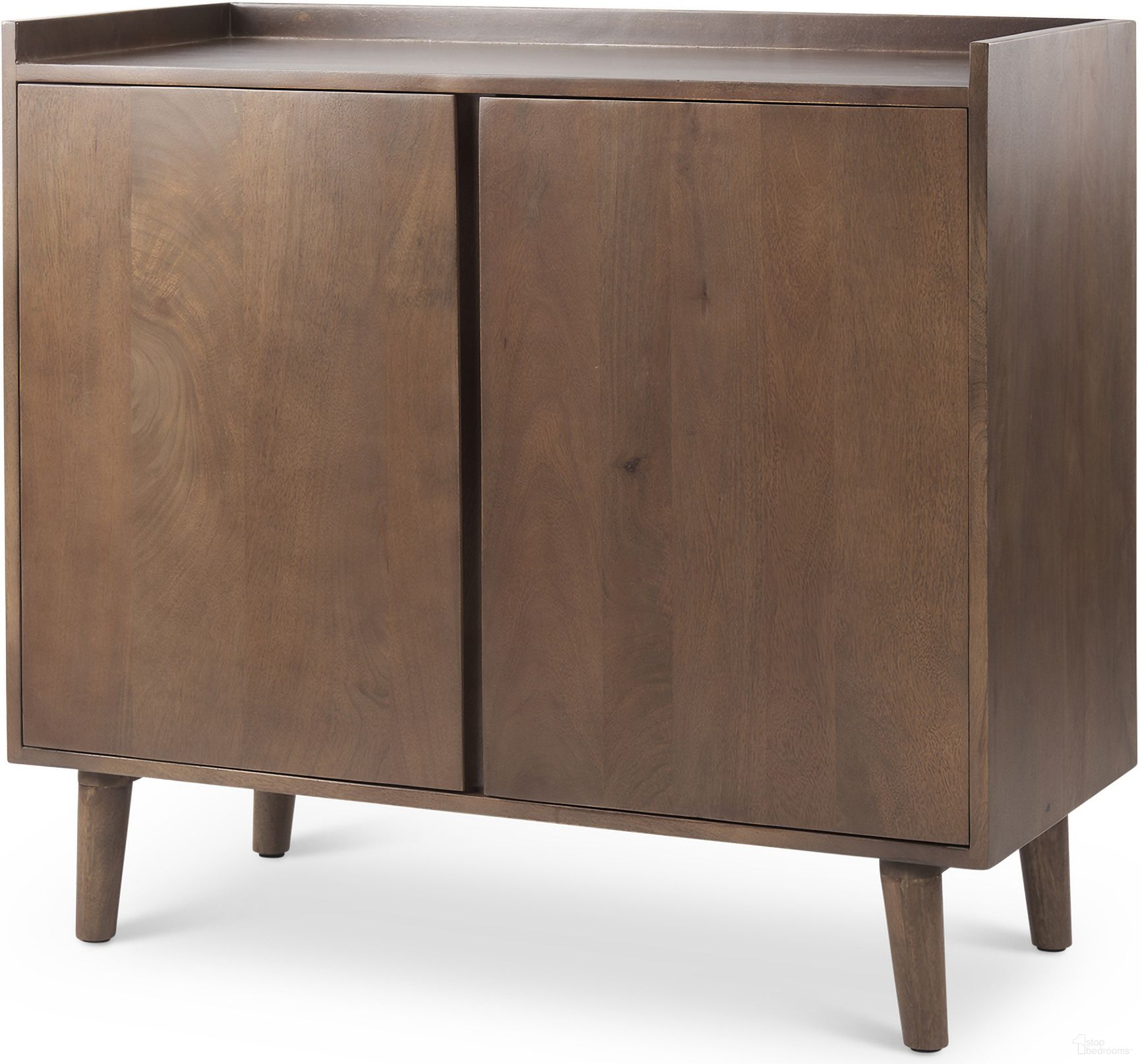 The appearance of Lillie Accent Cabinet In Brown designed by Mercana in the transitional interior design. This brown piece of furniture was selected by 1StopBedrooms from Lillie Collection to add a touch of cosiness and style into your home. Sku: 69945. Material: Wood.