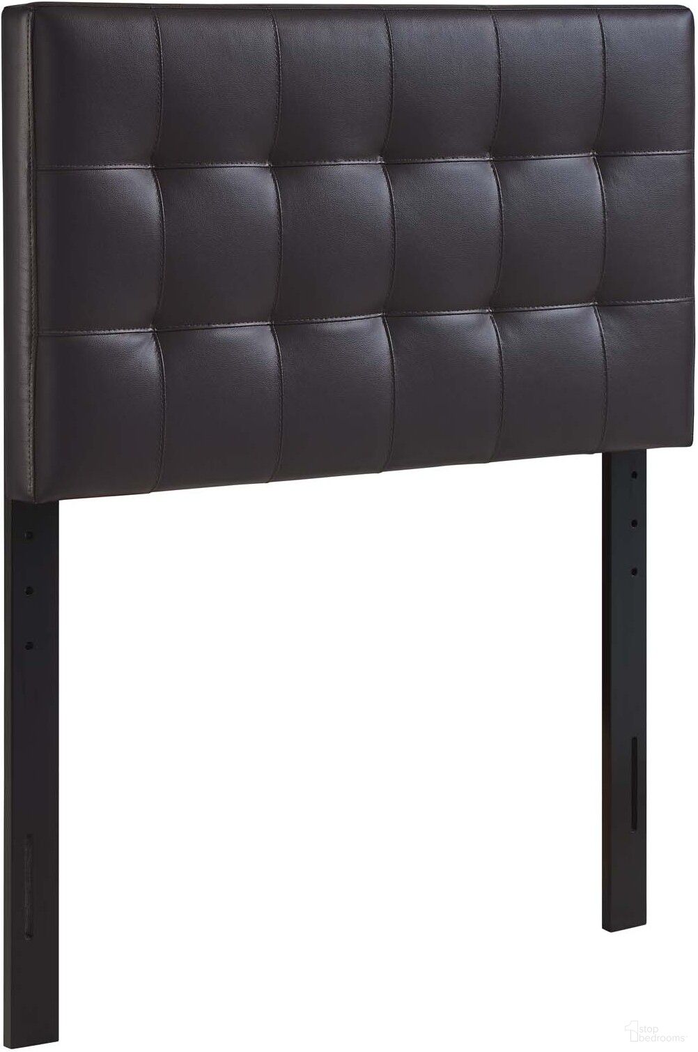 The appearance of Lily Brown Twin Upholstered Vinyl Headboard designed by Modway in the modern / contemporary interior design. This brown piece of furniture  was selected by 1StopBedrooms from Lily Collection to add a touch of cosiness and style into your home. Sku: MOD-5149-BRN. Bed Size: Twin. Material: MDF.