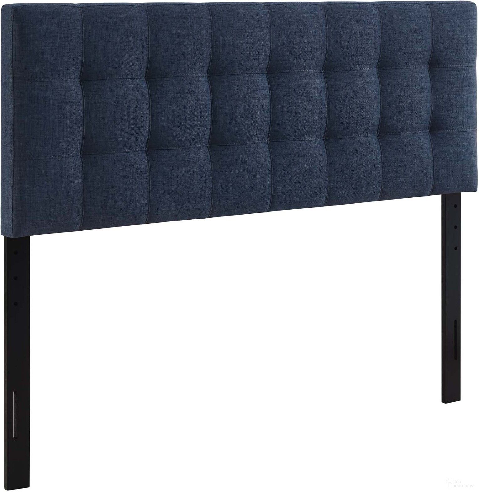 The appearance of Lily Navy King Upholstered Fabric Headboard designed by Modway in the modern / contemporary interior design. This navy piece of furniture  was selected by 1StopBedrooms from Lily Collection to add a touch of cosiness and style into your home. Sku: MOD-5144-NAV. Bed Size: King. Material: MDF.