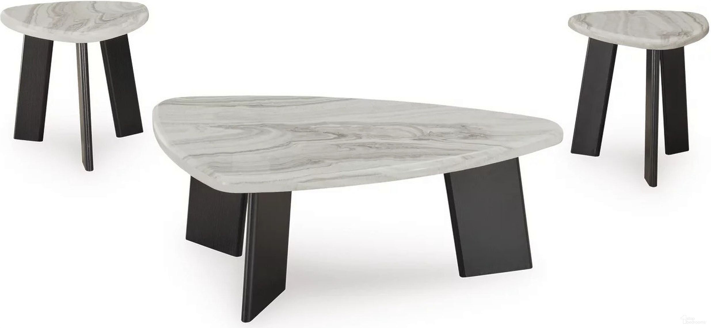 The appearance of Lilyberg Table Set of 3 In Gray and Black designed by Signature Design by Ashley in the modern / contemporary interior design. This gray and black piece of furniture was selected by 1StopBedrooms from Lilyberg Collection to add a touch of cosiness and style into your home. Sku: T389-13. Material: Wood.