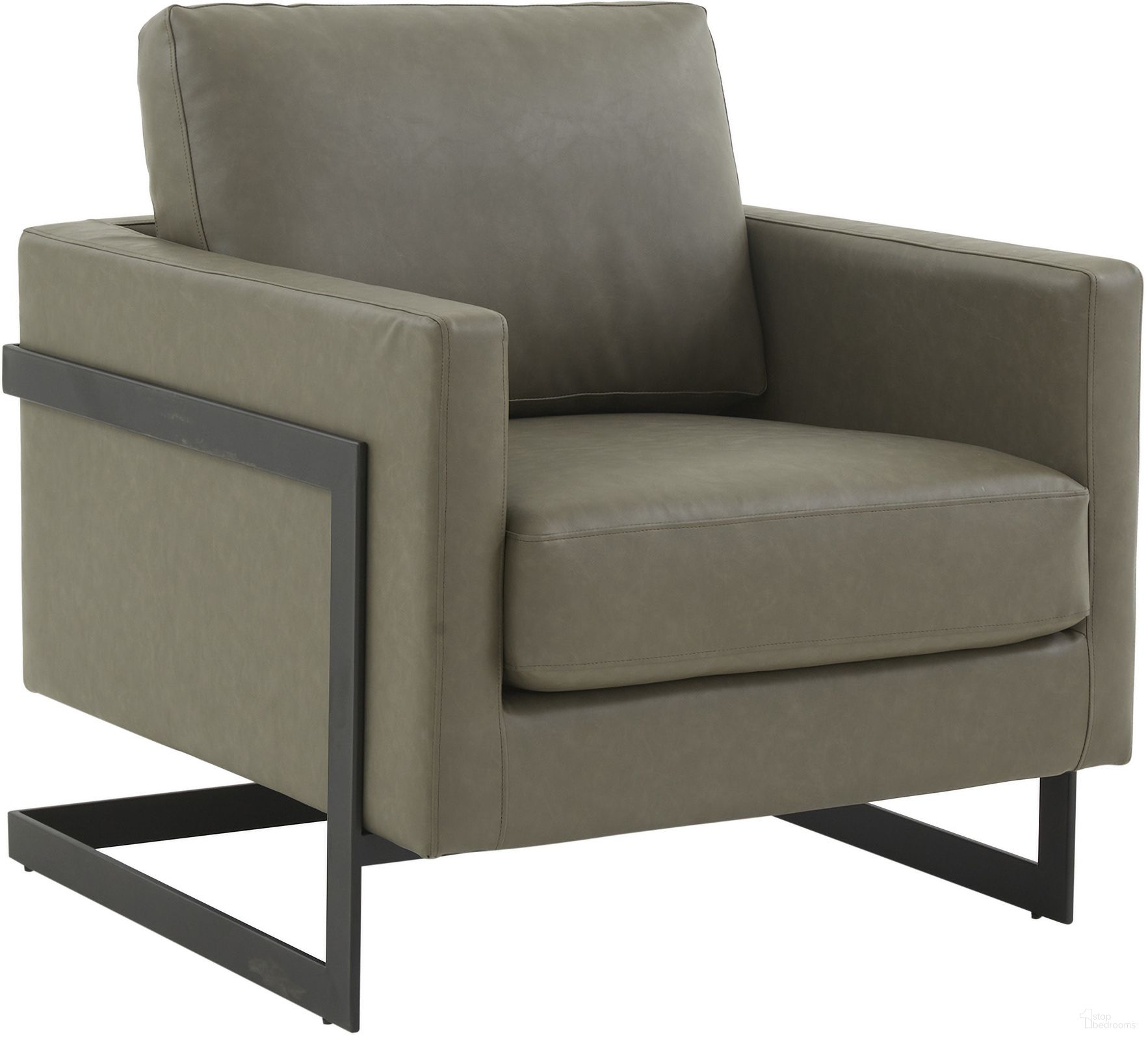 The appearance of Lincoln Accent Arm Chair In Grey designed by LeisureMod in the modern / contemporary interior design. This grey piece of furniture was selected by 1StopBedrooms from Lincoln Collection to add a touch of cosiness and style into your home. Sku: LAB31GR-L. Material: Leather.