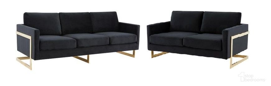 The appearance of Lincoln Modern Mid-Century Upholstered Living Room Set Black and Gold designed by LeisureMod in the modern / contemporary interior design. This midnight black piece of furniture was selected by 1StopBedrooms from Lincoln Collection to add a touch of cosiness and style into your home. Sku: LA83BL;LA55BL. Material: Velvet.