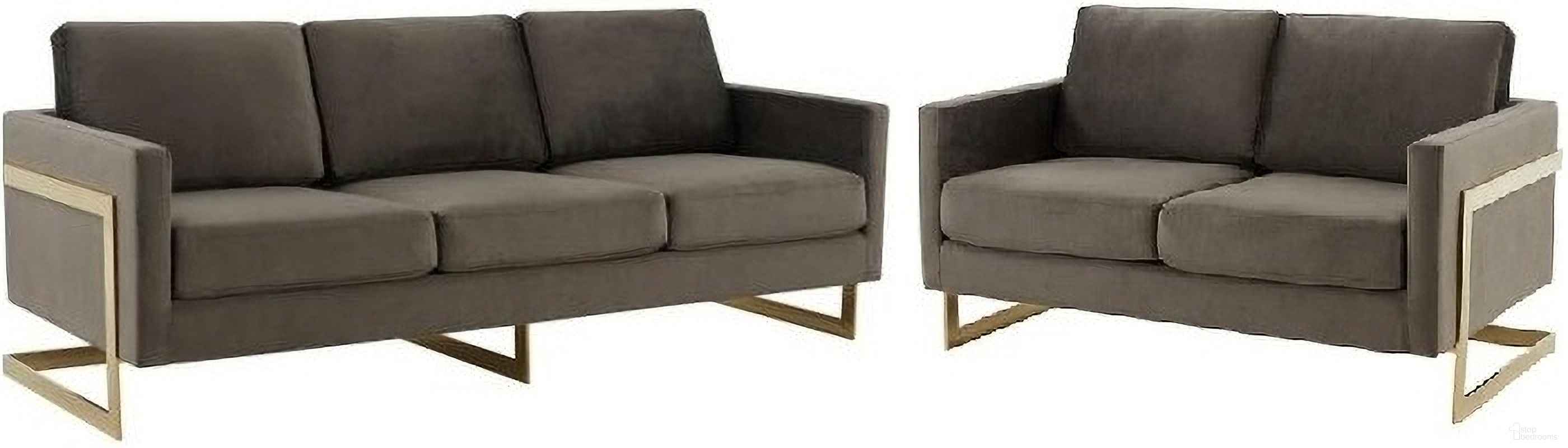 The appearance of Lincoln Modern Mid-Century Upholstered Living Room Set In Dark Grey and Gold designed by LeisureMod in the modern / contemporary interior design. This dark grey piece of furniture was selected by 1StopBedrooms from Lincoln Collection to add a touch of cosiness and style into your home. Sku: LA83DGR;LA55DGR. Material: Velvet.