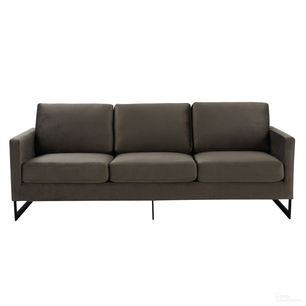 The appearance of Lincoln Velvet Sofa In Dark Grey and Black designed by LeisureMod in the modern / contemporary interior design. This dark grey and black piece of furniture was selected by 1StopBedrooms from Lincoln Collection to add a touch of cosiness and style into your home. Sku: LAB83DGR. Material: Velvet.