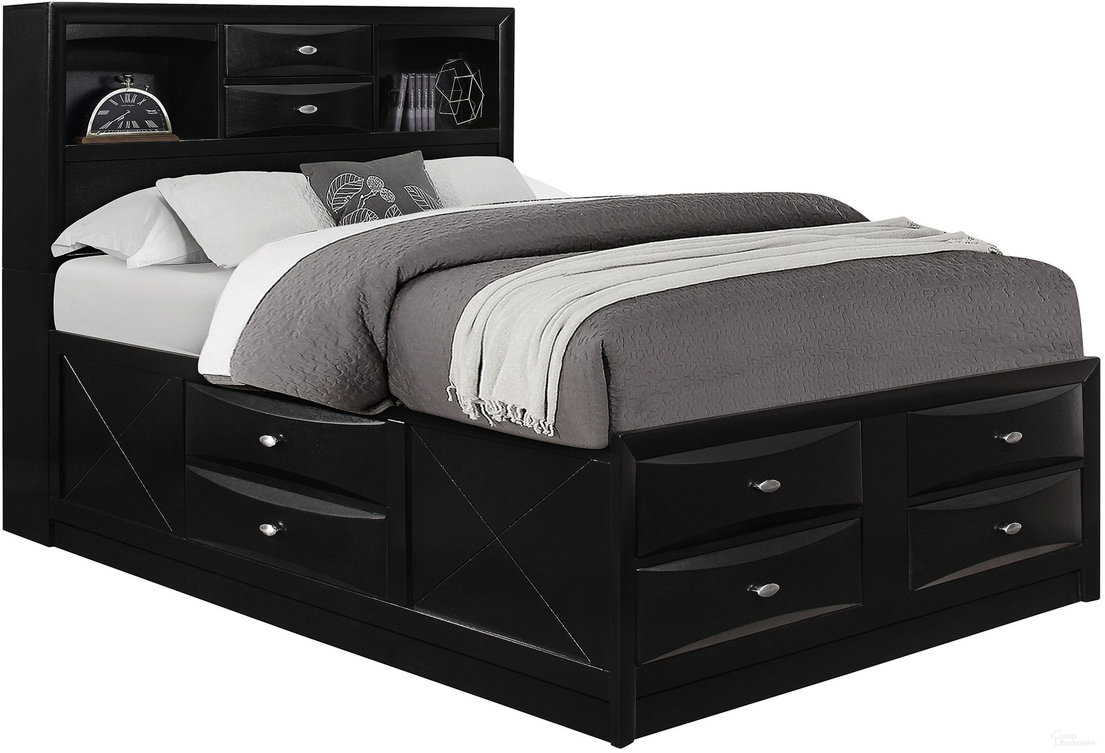 Linda Full Storage Bed In Black