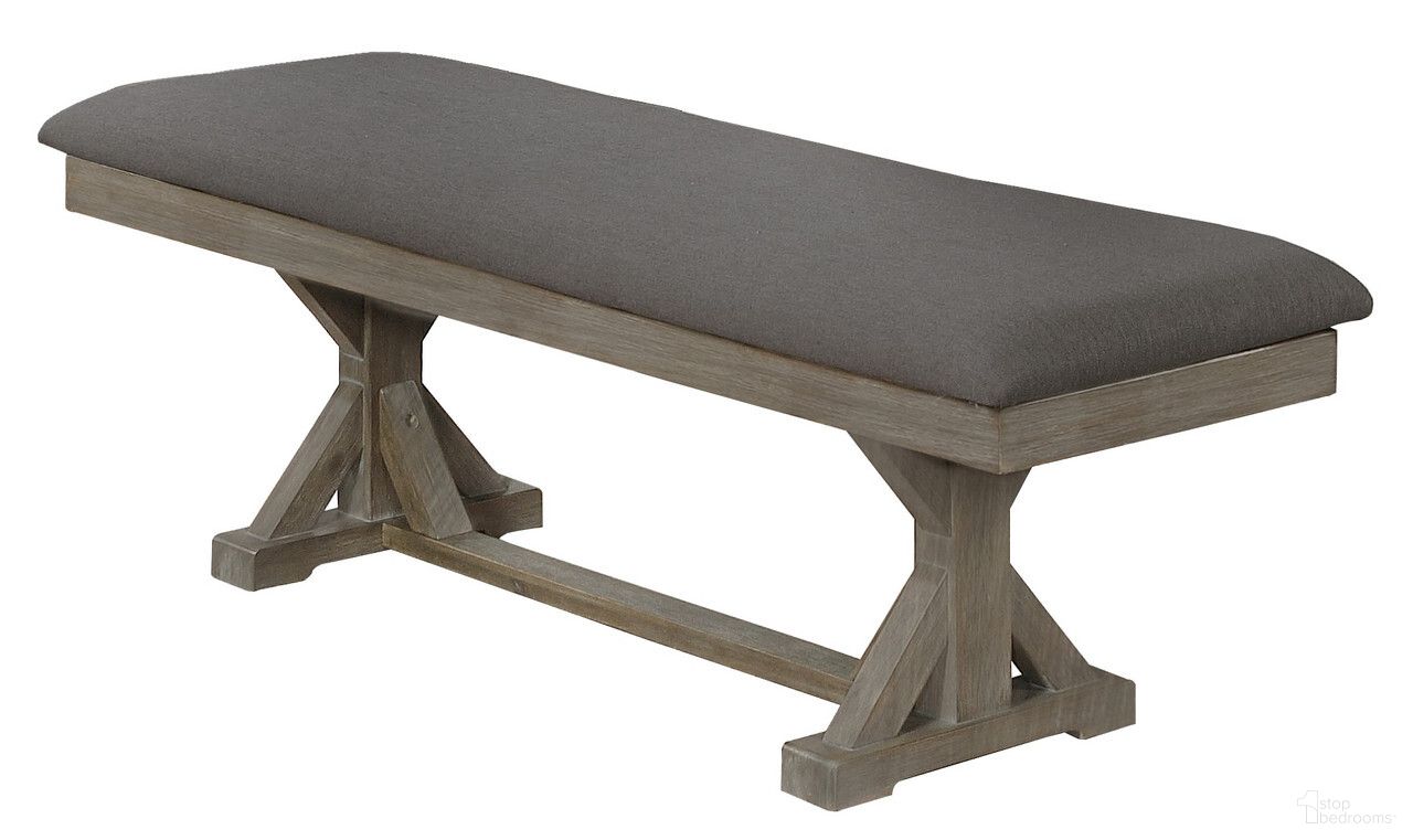 The appearance of Linda Dining Bench In Gray Linen and Rustic Gray Brown Wood designed by Best Quality Furniture in the traditional interior design. This gray and rustic gray brown piece of furniture was selected by 1StopBedrooms from Linda Collection to add a touch of cosiness and style into your home. Sku: D21-B. Material: Linen.