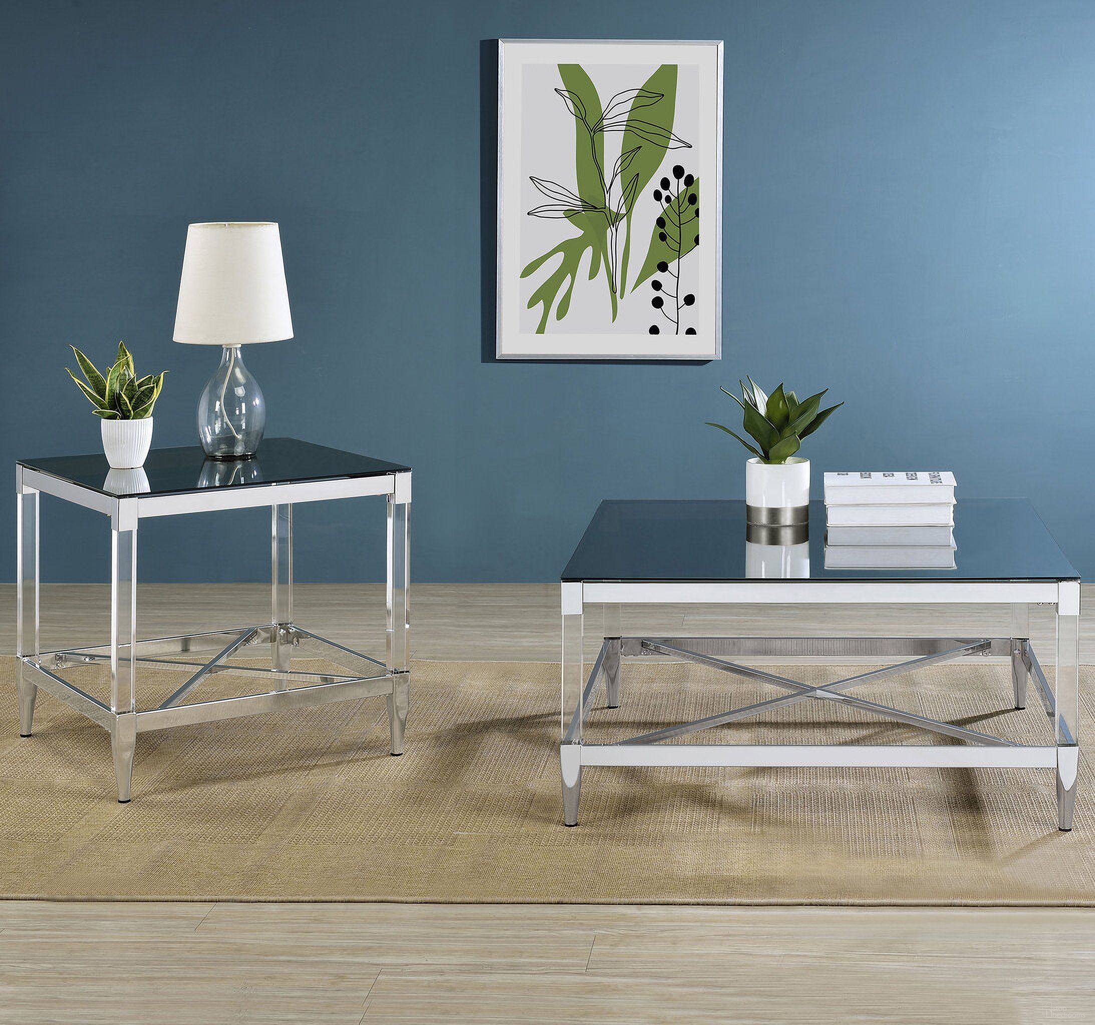 The appearance of Lindley Occasional Table Set In Chrome designed by Coaster in the modern / contemporary interior design. This chrome piece of furniture  was selected by 1StopBedrooms from Lindley Collection to add a touch of cosiness and style into your home. Sku: 709728;709727. Material: Metal.