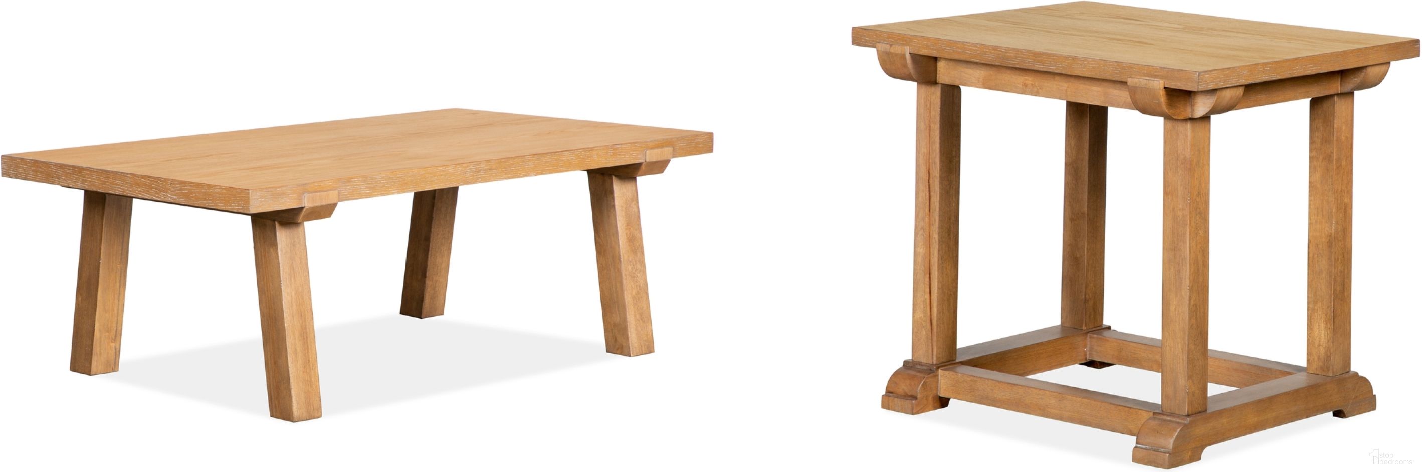The appearance of Lindon Belgian Wheat Rectangular Occasional Table Set designed by Magnussen in the transitional interior design. This beige piece of furniture was selected by 1StopBedrooms from Lindon Collection to add a touch of cosiness and style into your home. Sku: T5570-43;T5570-30. Material: Veneer.
