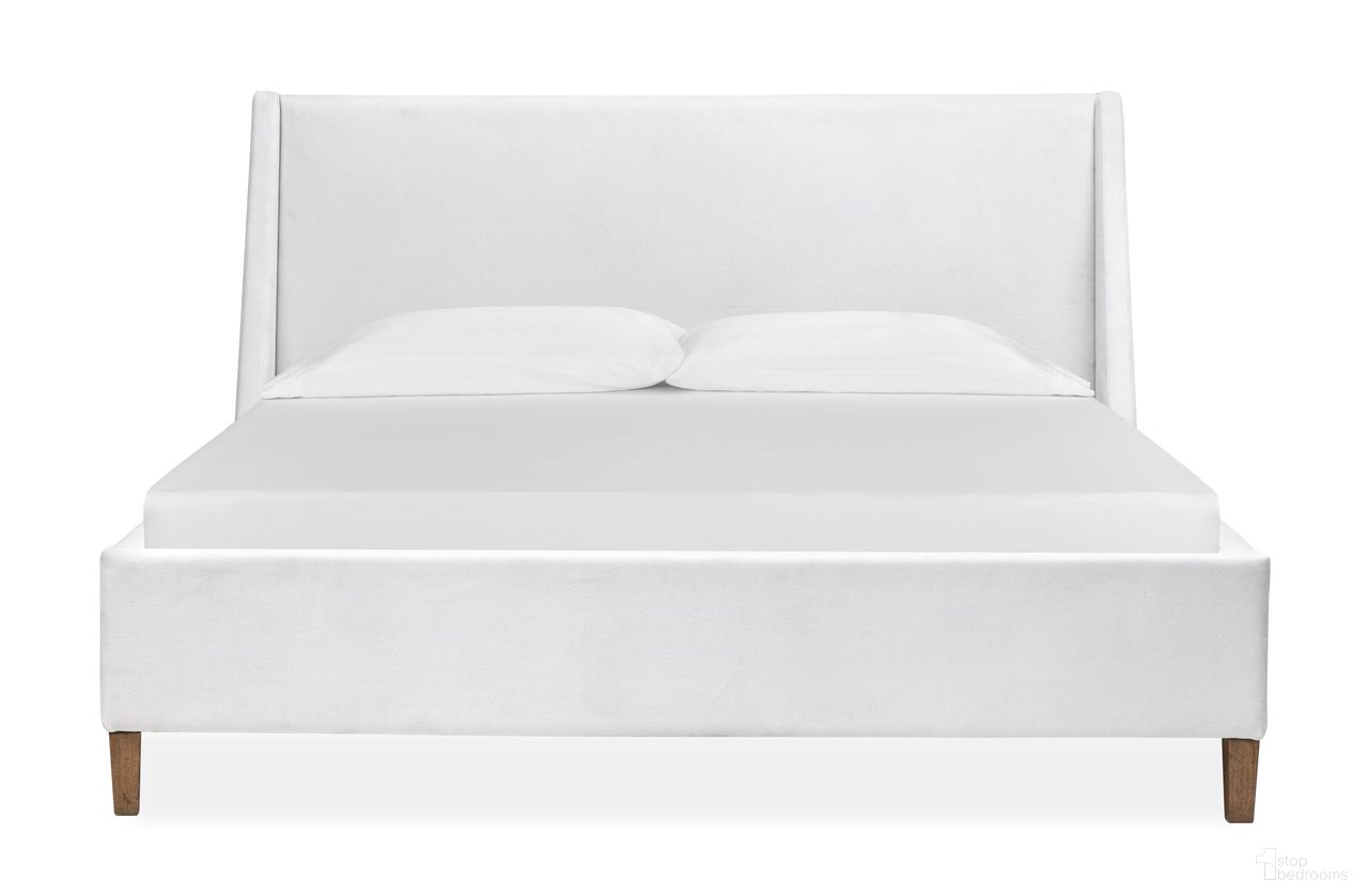 Lindon California King Upholstered Island Bed In Wheat