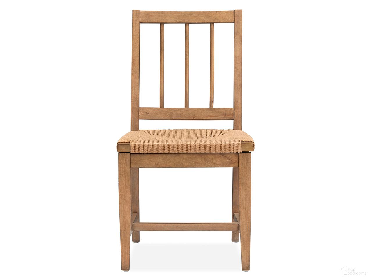 The appearance of Lindon Paper Cord Side Chair Set of 2 In Belgian Wheat designed by Magnussen in the transitional interior design. This belgian wheat piece of furniture  was selected by 1StopBedrooms from Lindon Collection to add a touch of cosiness and style into your home. Sku: D5570-64. Material: Oak Veneer. Chair Type: Side Chair.