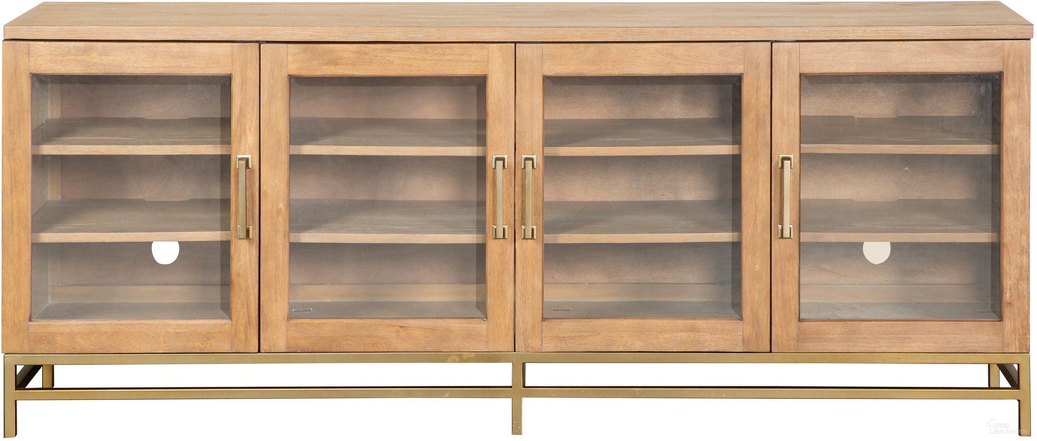 The appearance of Lindon Small Console In Belgian Wheat designed by Magnussen in the transitional interior design. This belgian wheat piece of furniture  was selected by 1StopBedrooms from Lindon Collection to add a touch of cosiness and style into your home. Sku: E5570-05. Material: Oak Veneer.